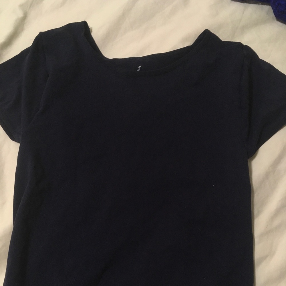 Intimately Free People Crop Top Tee Navy XS/S
